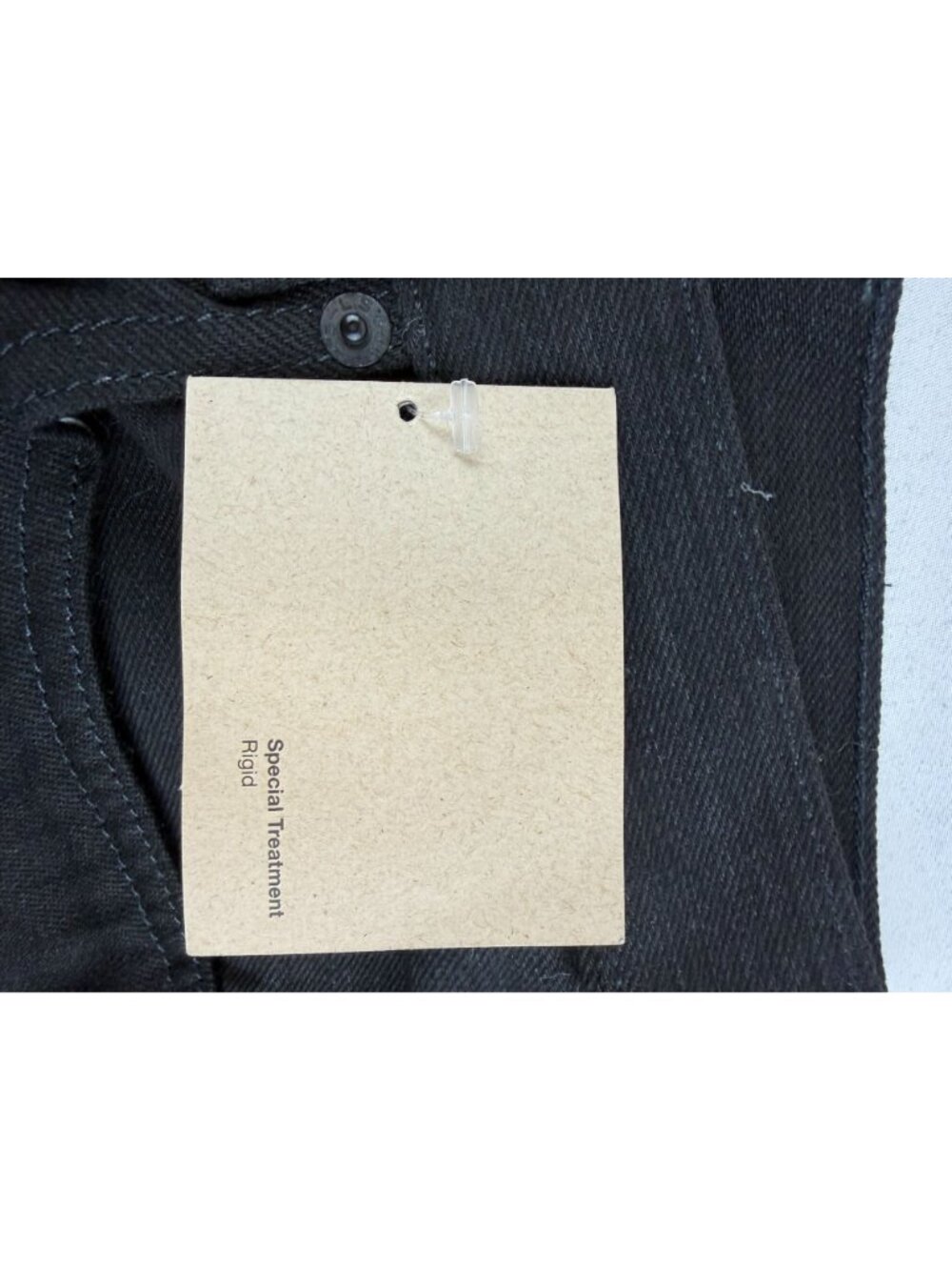 NWT Levis 501xx Original Black Denim Jeans Mens 42x30 Straight Button Fly Stretc - Picture 5 of 13